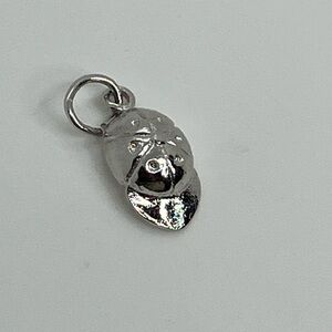 Vtg 925 Sterling Silver Baseball Cap Hat Charm / Pendant